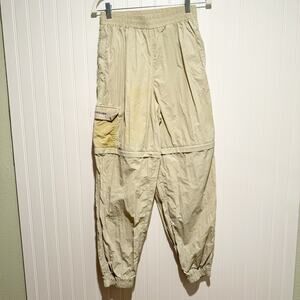 All Things Golden Spray Pants Track Pants Cargo Zip Off Legs Size Medium